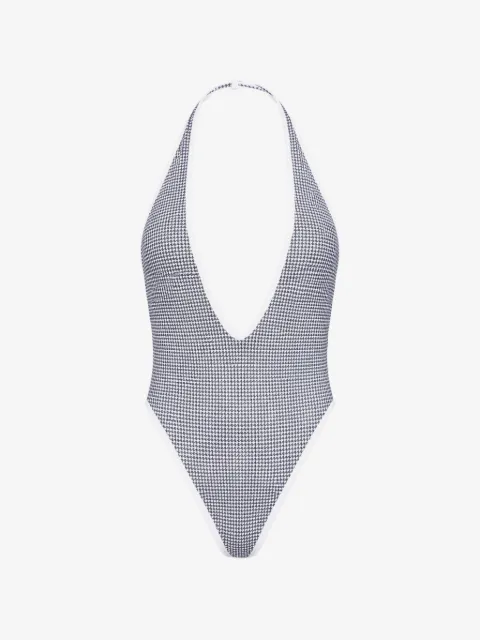 Diesel swimsuit with houndstooth print