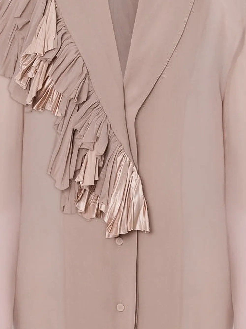 Alberta Ferretti Overhemd met ruches Grijs
