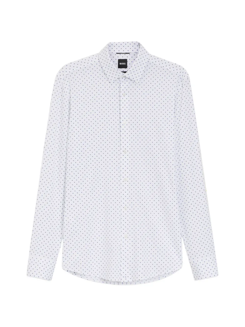 BOSS P-HANK-S-K-261 patterned shirt - Bianco