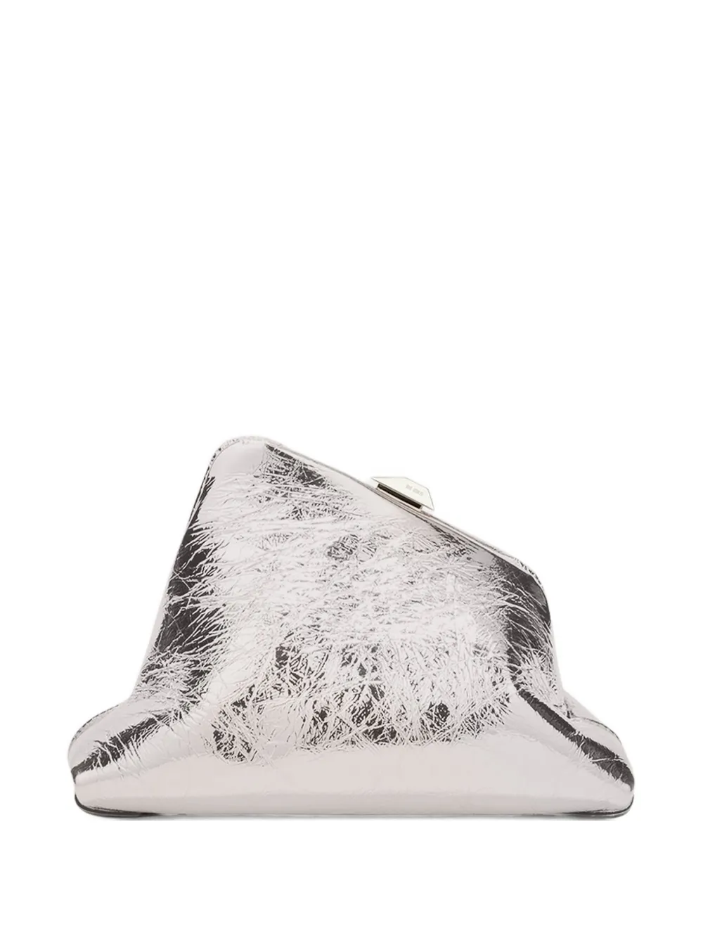 The Attico small Day Off clutch bag - Argento