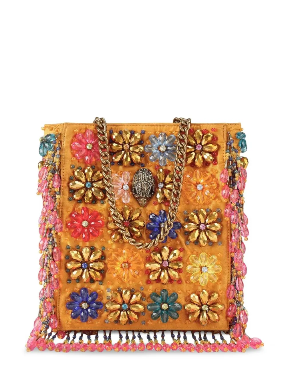 Kurt Geiger London Borsa mini con perline - Giallo