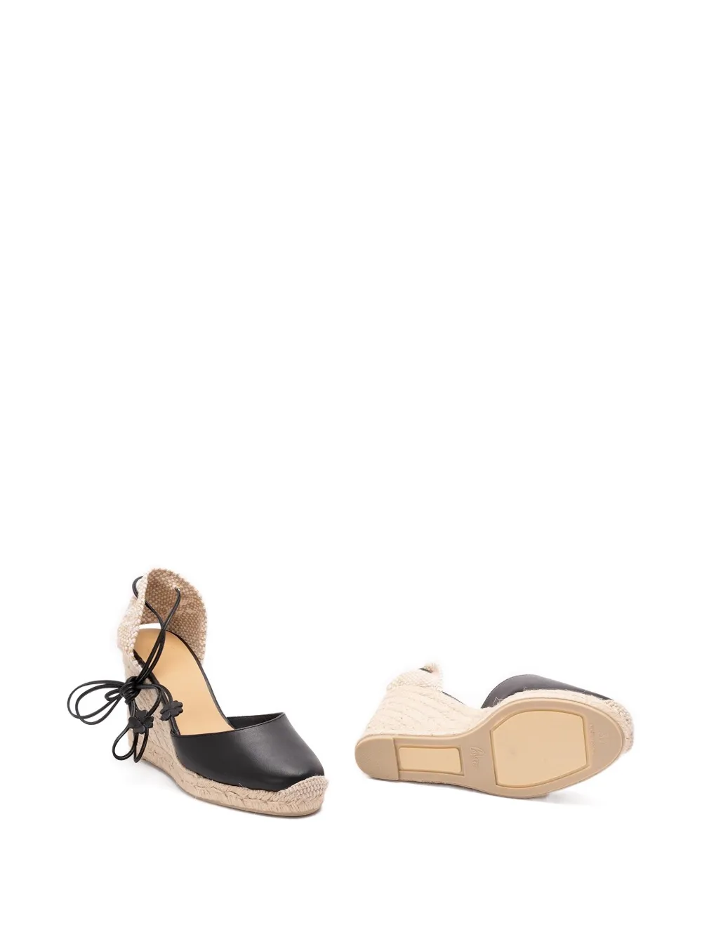 Castañer Carina espadrilles met hak Zwart
