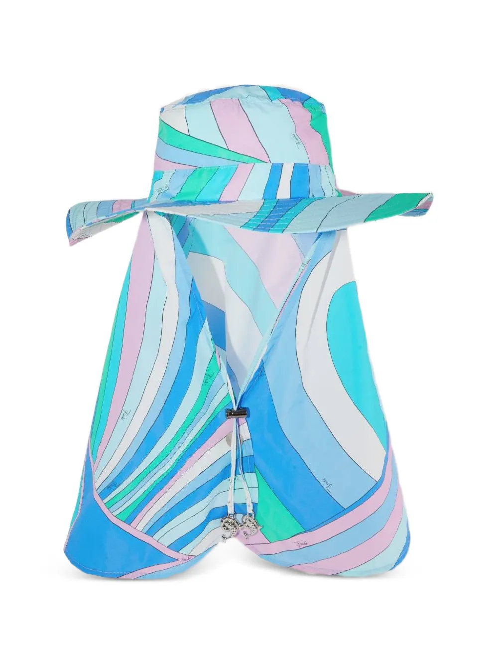 PUCCI Iride-print Safari hat - Blu