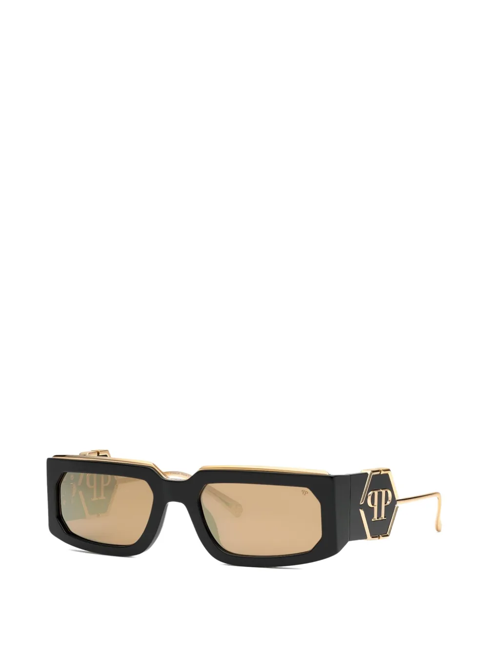 Philipp Plein Eyewear Sonnenbrille mit eckigem Gestell - Schwarz
