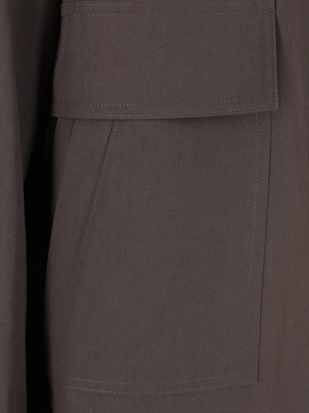  Sacai Full-zip Drawstring Jacket - Brown 