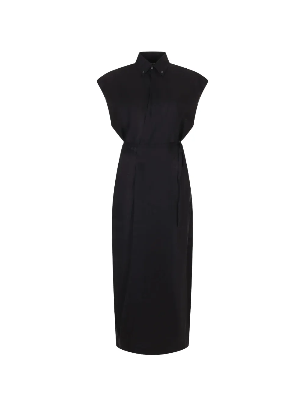 Fabiana Filippi tie-waist midi dress - Nero