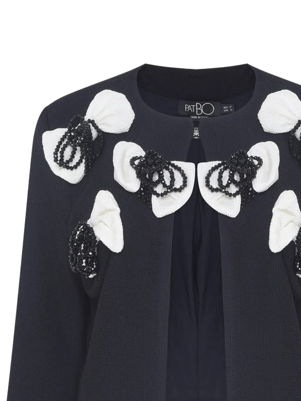  Patbo Grace Beaded-appliqué Jacket - Blue 