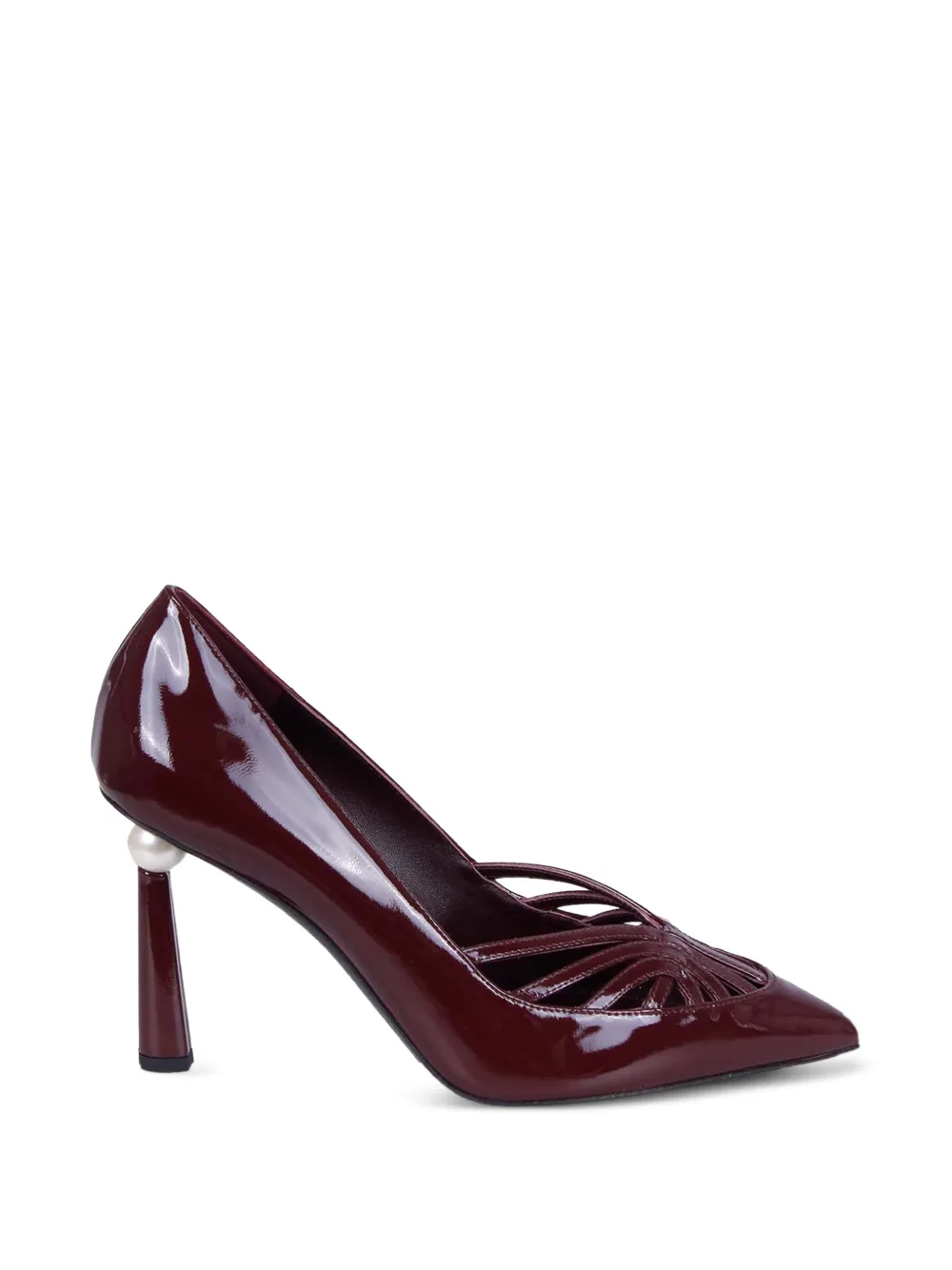 Alevì Gaia cut-out pumps Rood