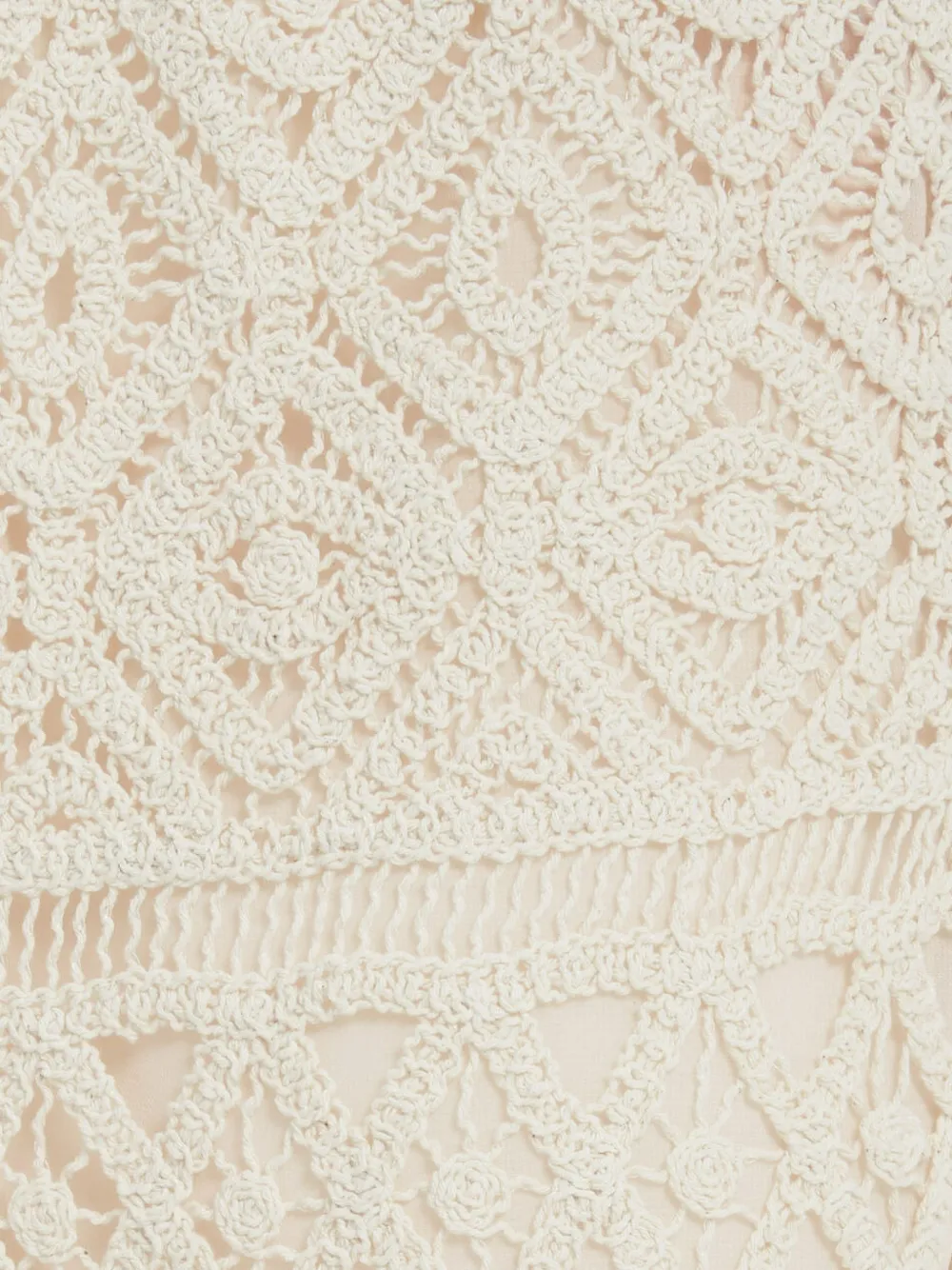 La DoubleJ Palazzo broek met franje Beige