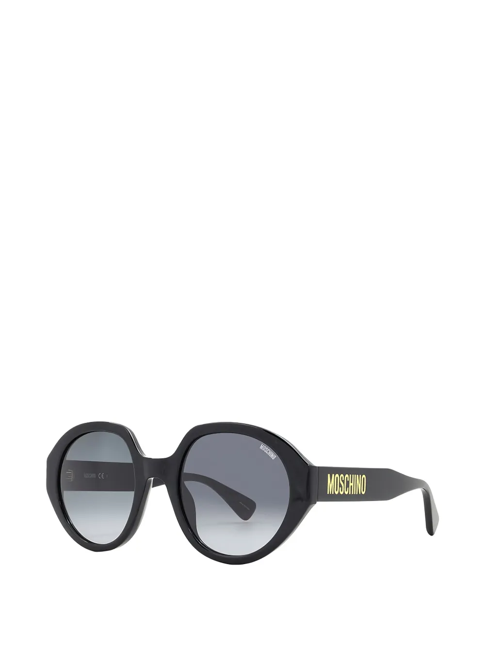 Moschino Eyewear Zonnebril met ovalen montuur Zwart