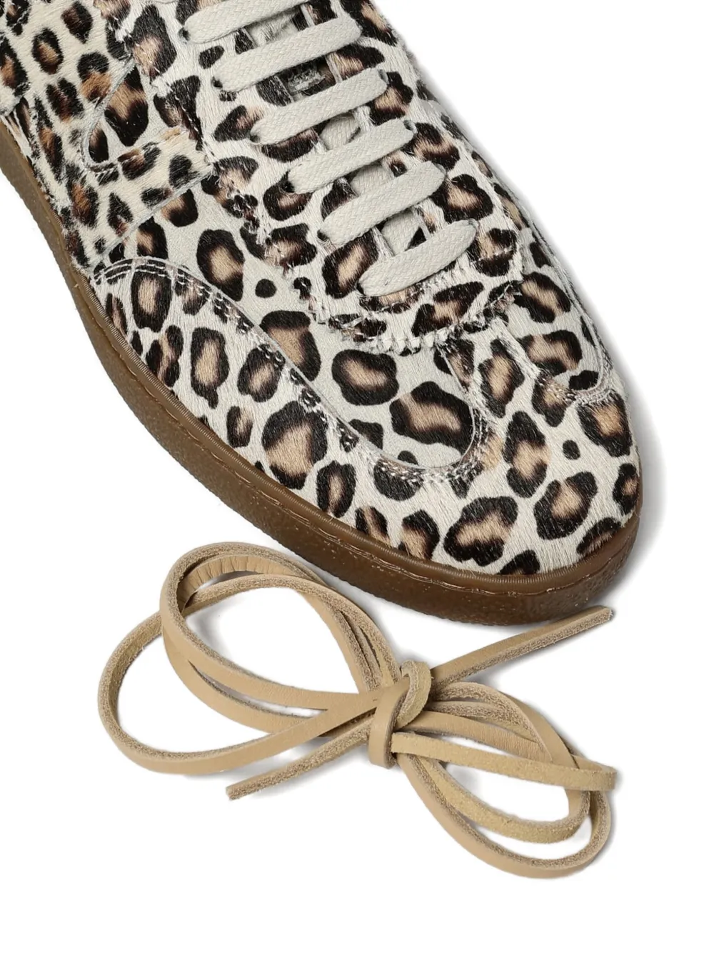 MSGM leopard-print sneakers Beige