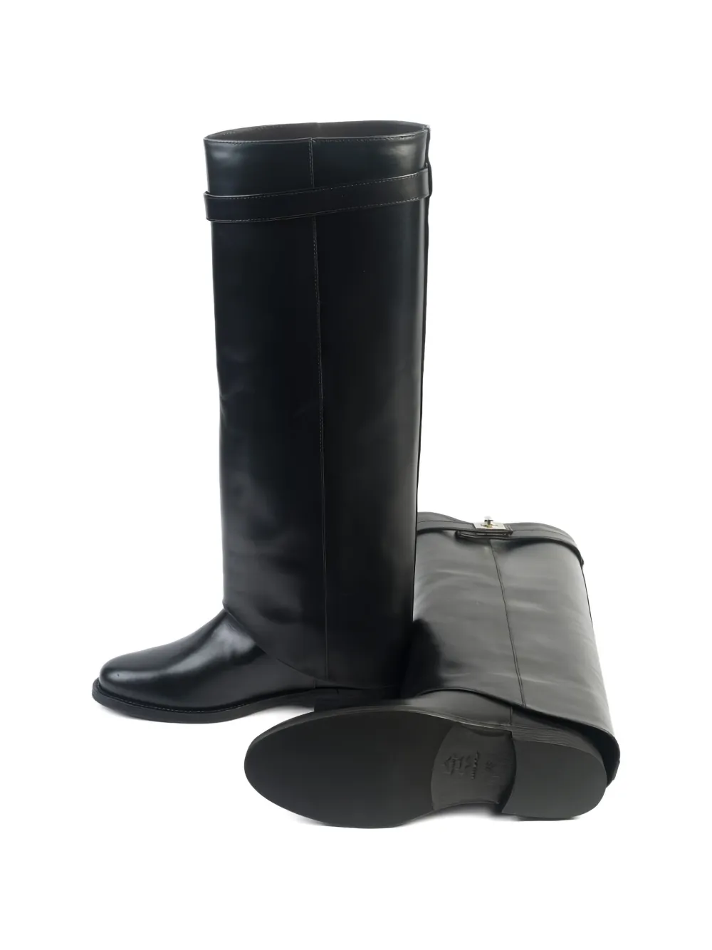 Via Roma 15 Santa Monica laarzen met gespdetail Zwart