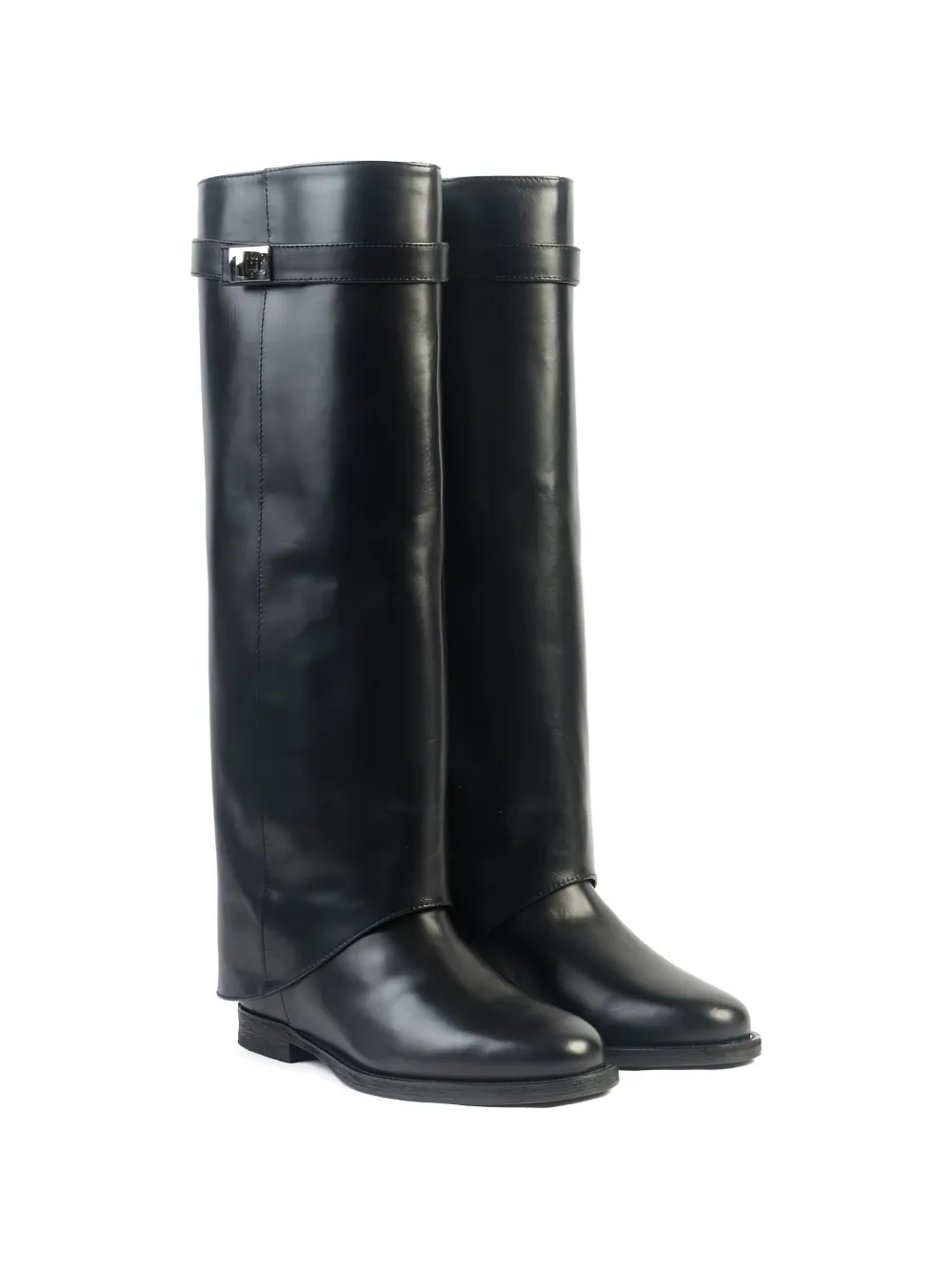 Via Roma 15 Santa Monica laarzen met gespdetail Zwart