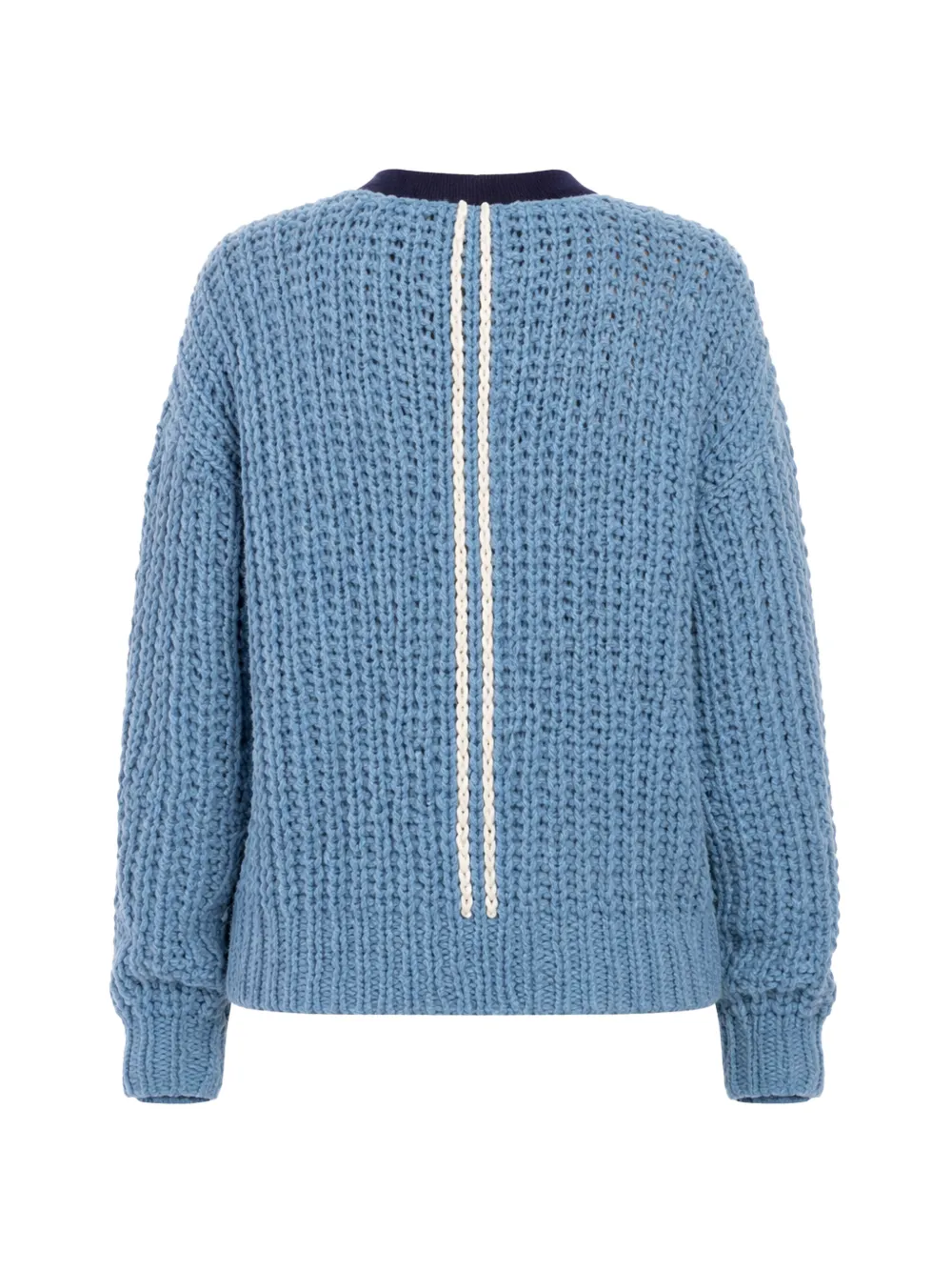  Cuddleup V-neck Sweater Set - Blue 