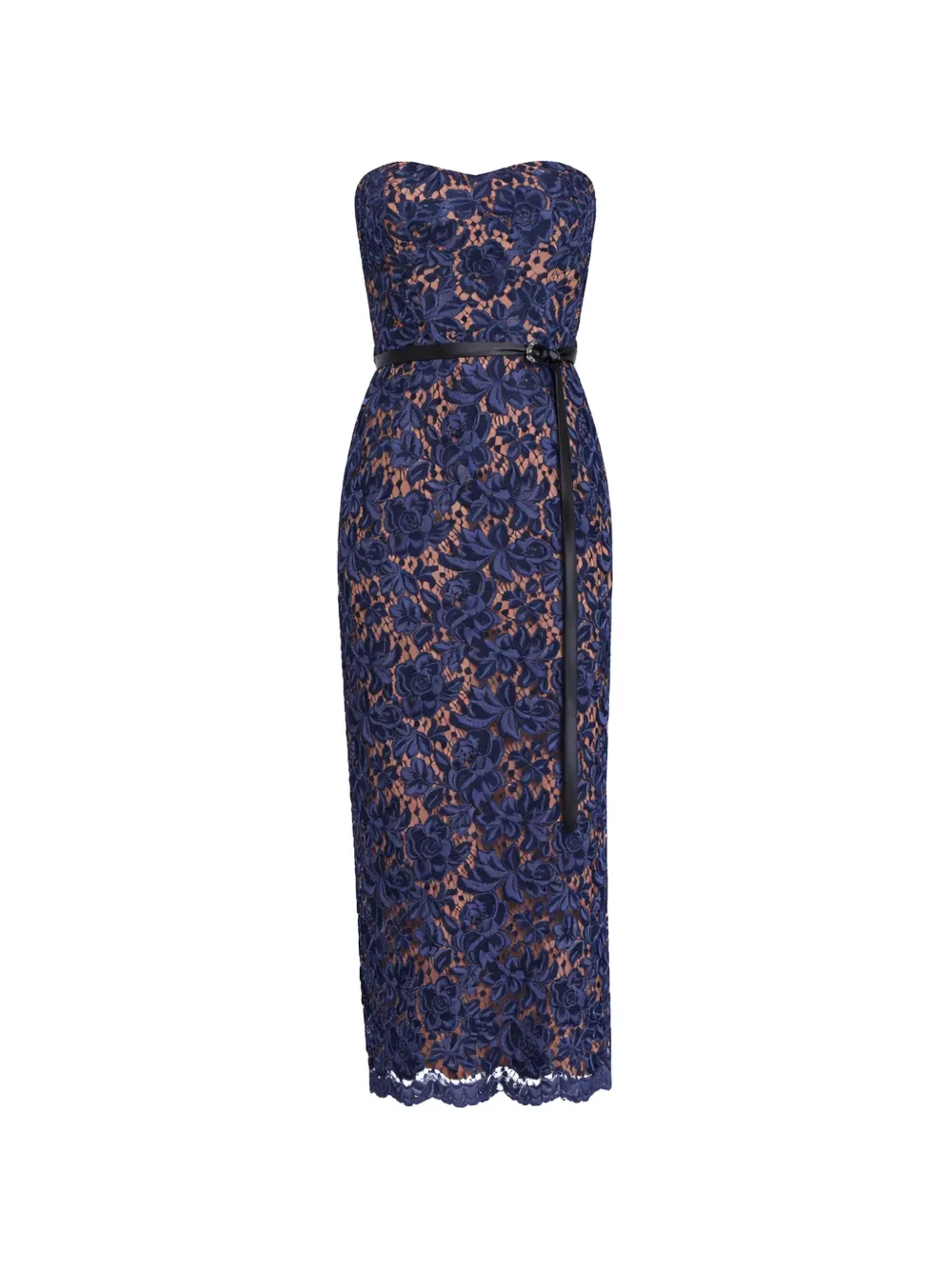 Michael Kors belt-detail midi dress - Blu