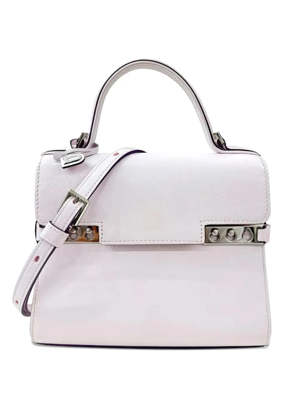 Delvaux Small Tempête Tote Bag In Pink