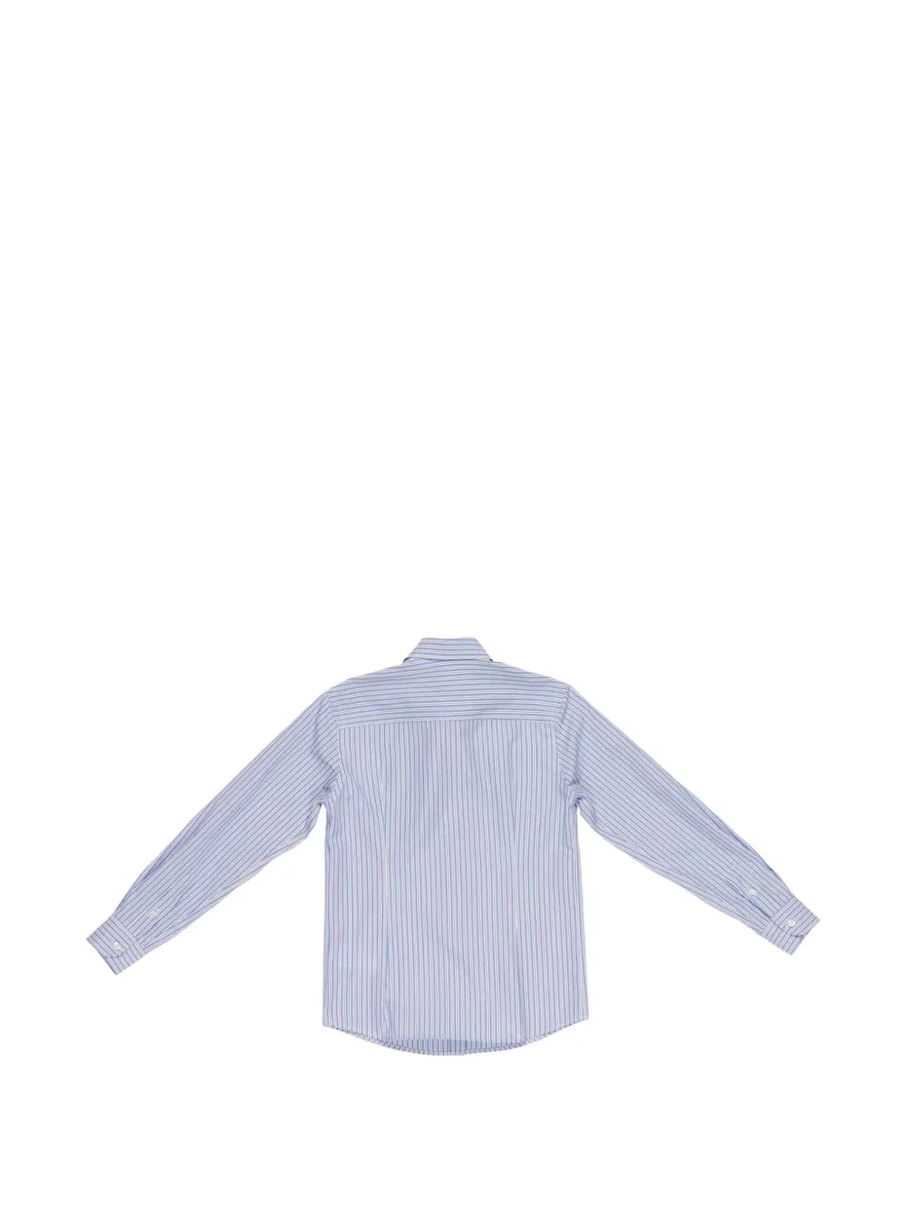 Paolo Pecora Kids Gestreept shirt Blauw