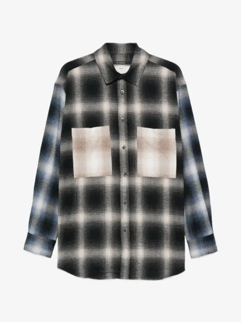 Song For The Mute check-pattern chest-pocket overshirt