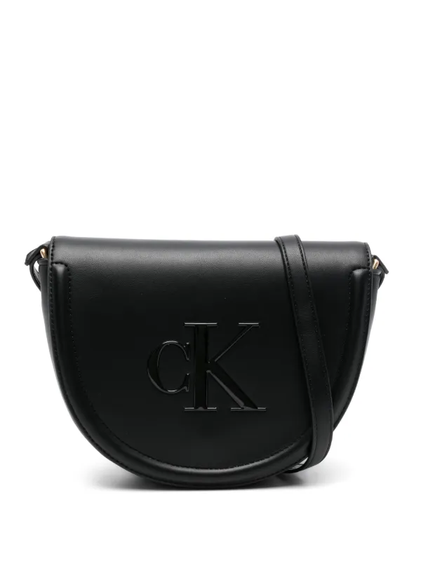 Calvin Klein Logo-detail Cross Body Bag in Black