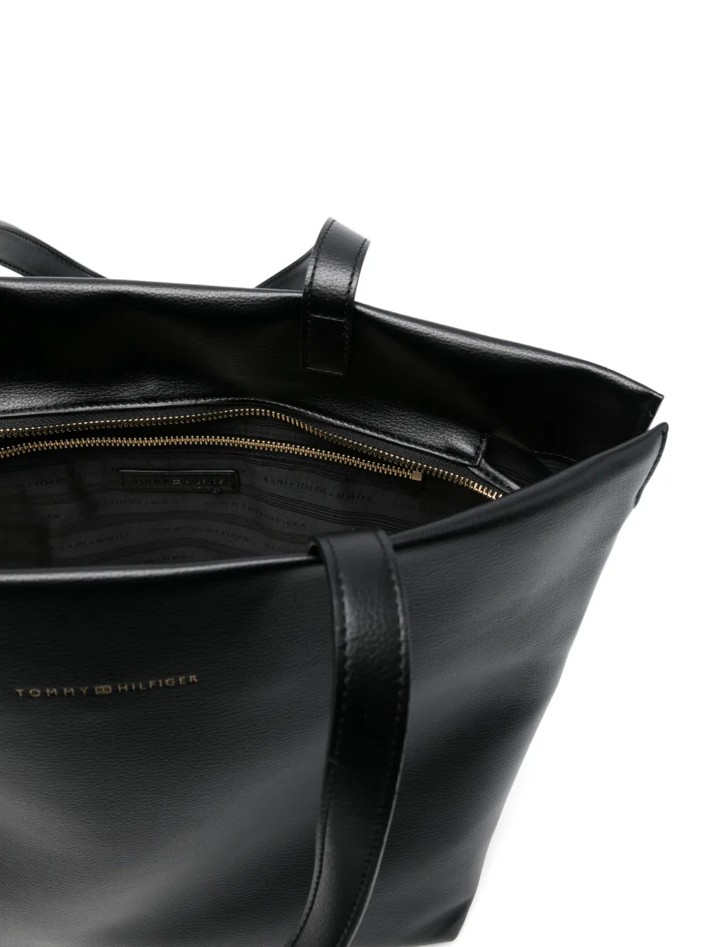 Tommy Hilfiger Shopper met logoprint Zwart