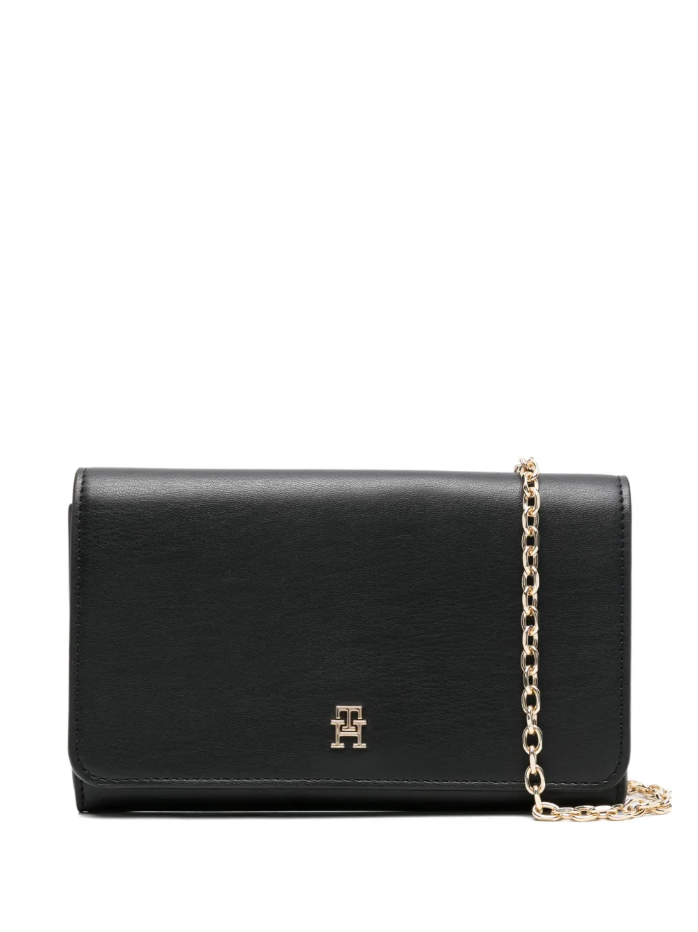 Tommy Hilfiger icon flap clutch bag - Nero