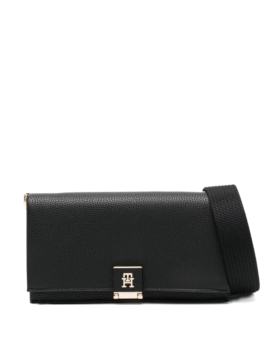 Tommy Hilfiger logo clasp crossover bag - Nero