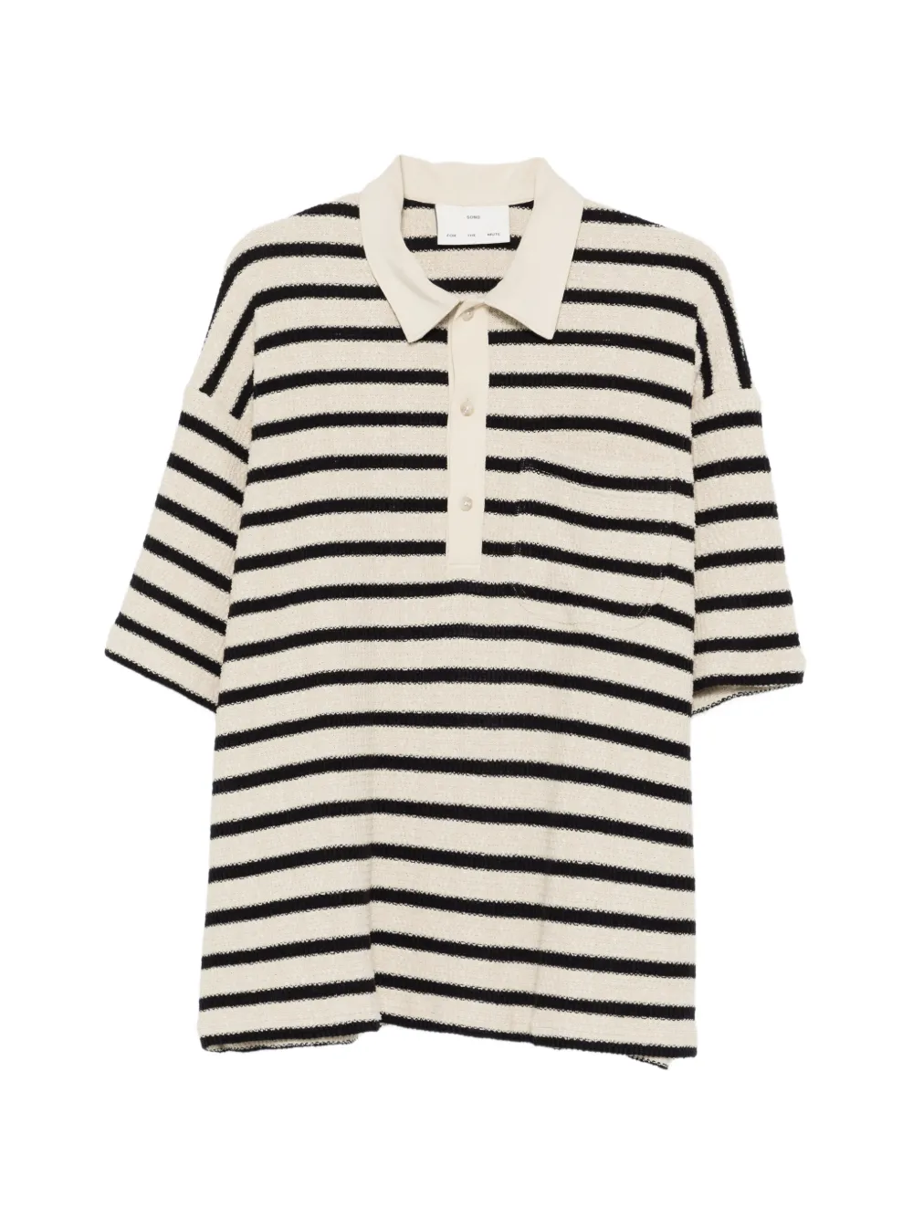 Song For The Mute striped-pattern polo shirt - Toni neutri