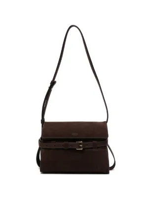 Saint Laurent ニキ スエードサッチェルバッグ S | グリーン | FARFETCH JP