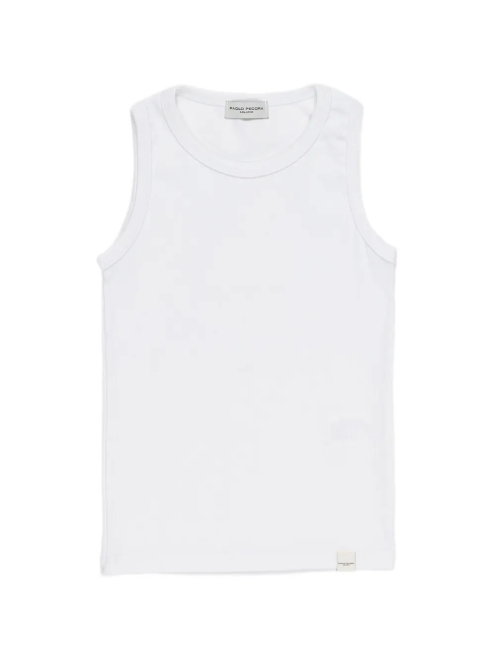 Paolo Pecora Kids crew -neck tank top - Bianco