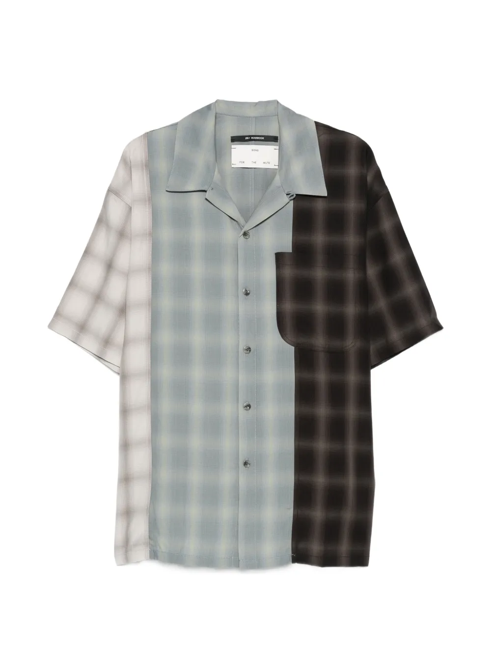 Song For The Mute checked-pattern shirt - Blu