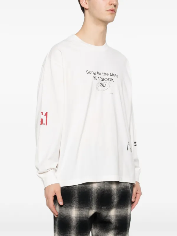 Song For The Mute long-sleeve Graphic T-shirt | Neutrals | FARFETCH PH