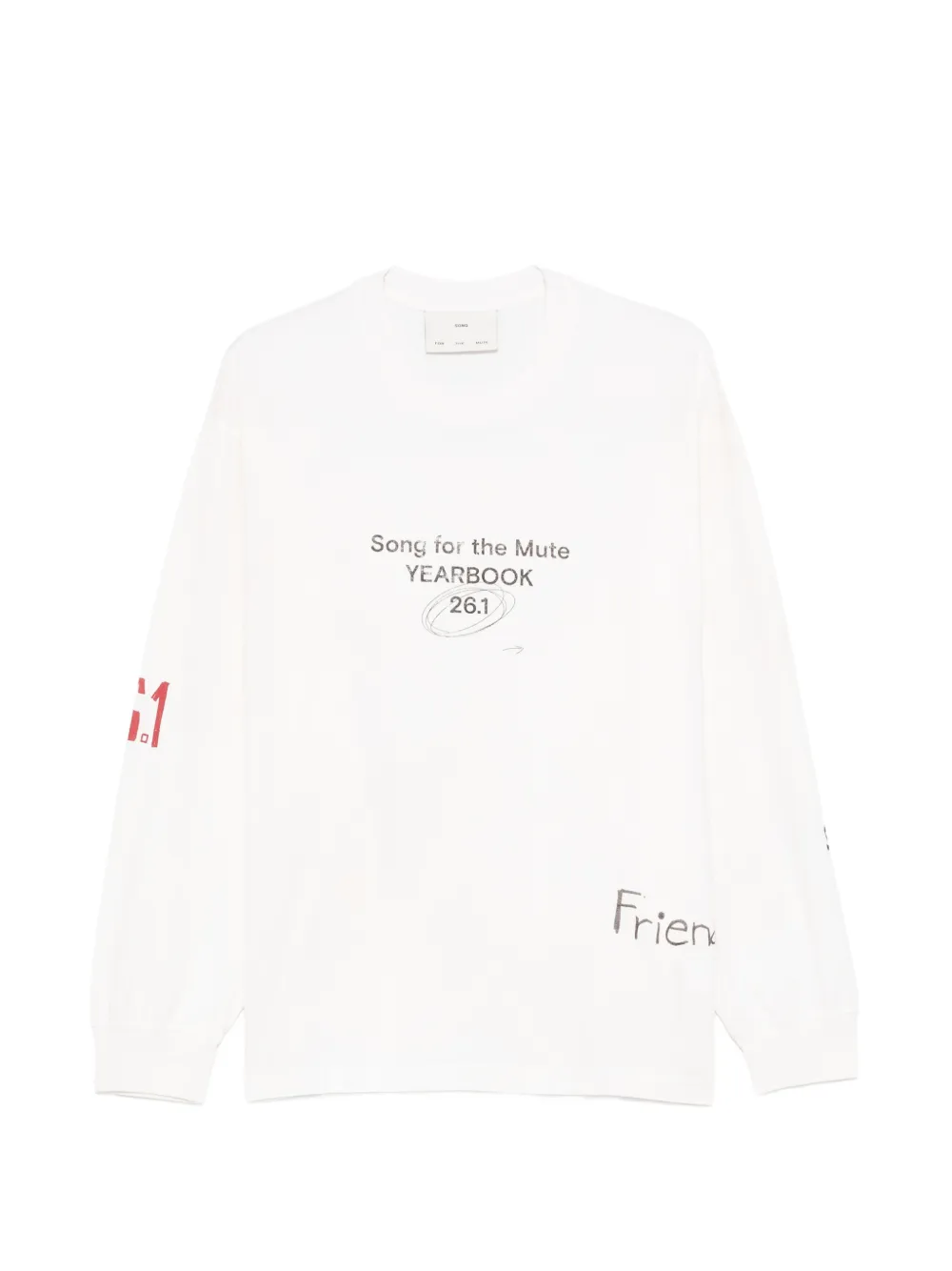 Song For The Mute long-sleeve graphic T-shirt - Toni neutri