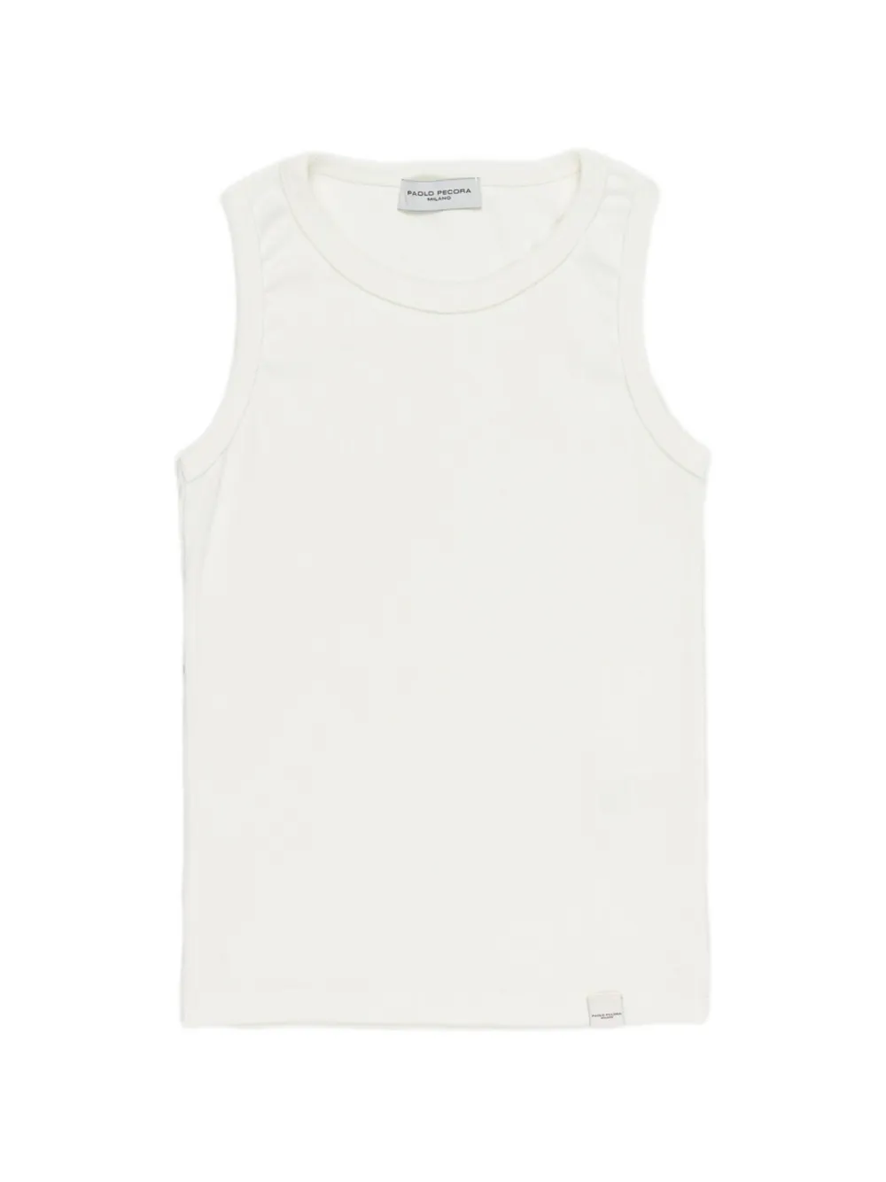 Paolo Pecora Kids crew-neck sleeveless top - Toni neutri