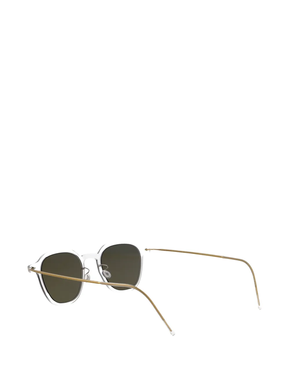  Lindberg Oval Frame Sunglasses - White 