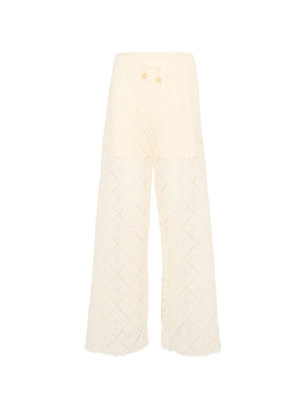 Mayoral lace-patterned trousers - Toni neutri