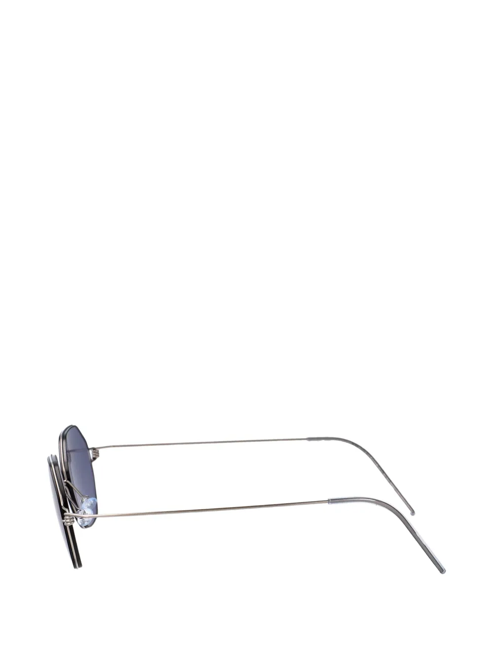  Lindberg Geometric-frame Sunglasses - Silver 