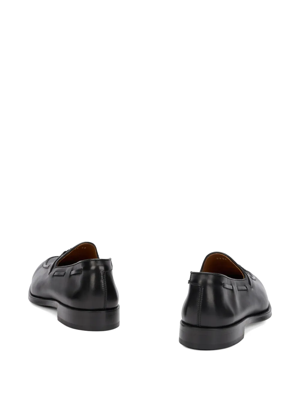 Doucal's tassel-detail leather loafers Zwart