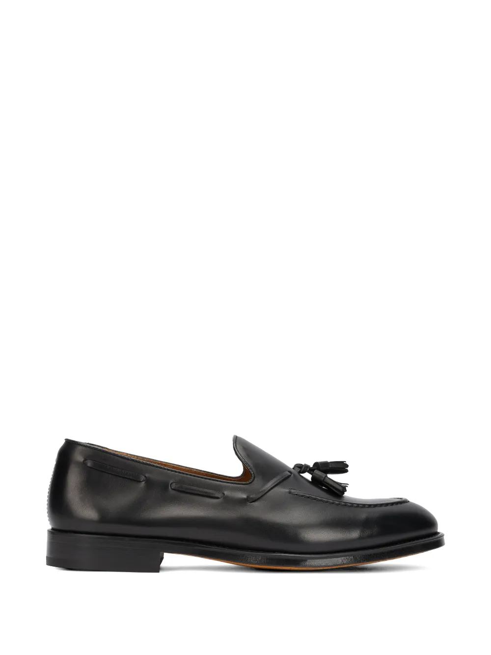 Doucal's tassel-detail leather loafers - Nero