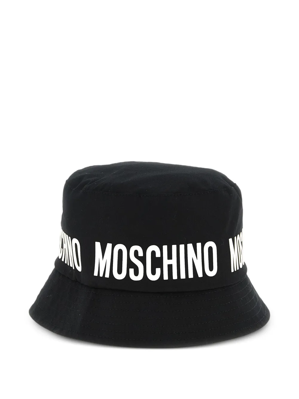 Moschino Kids logo bucket hat - Nero