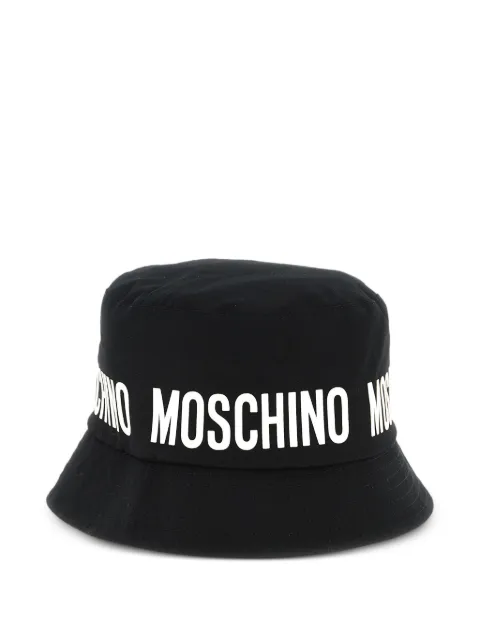 Moschino Kids Chapéu bucket com logo