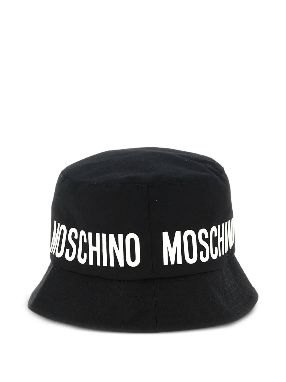 Moschino Kids Vissershoed met logo Zwart