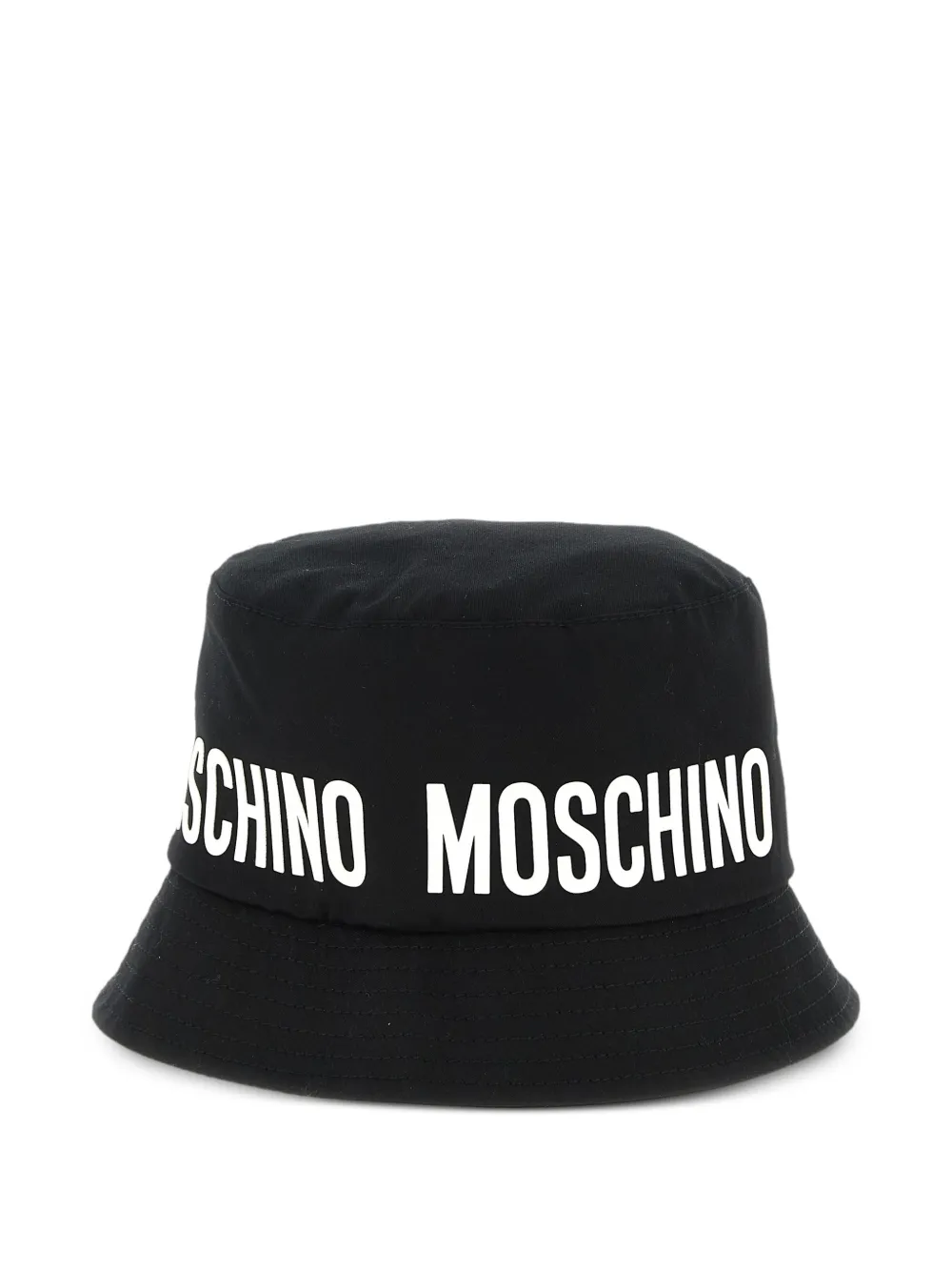 Moschino Kids Vissershoed met logo Zwart