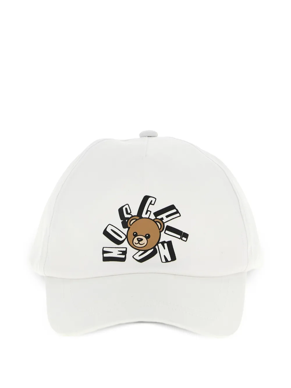 Moschino Kids cotton cap - Weiß