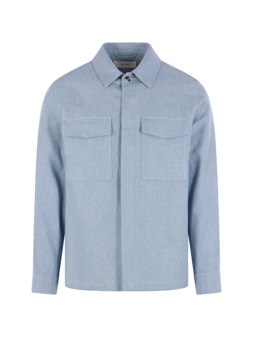 Agnona pocketed shirt jacket - Blu