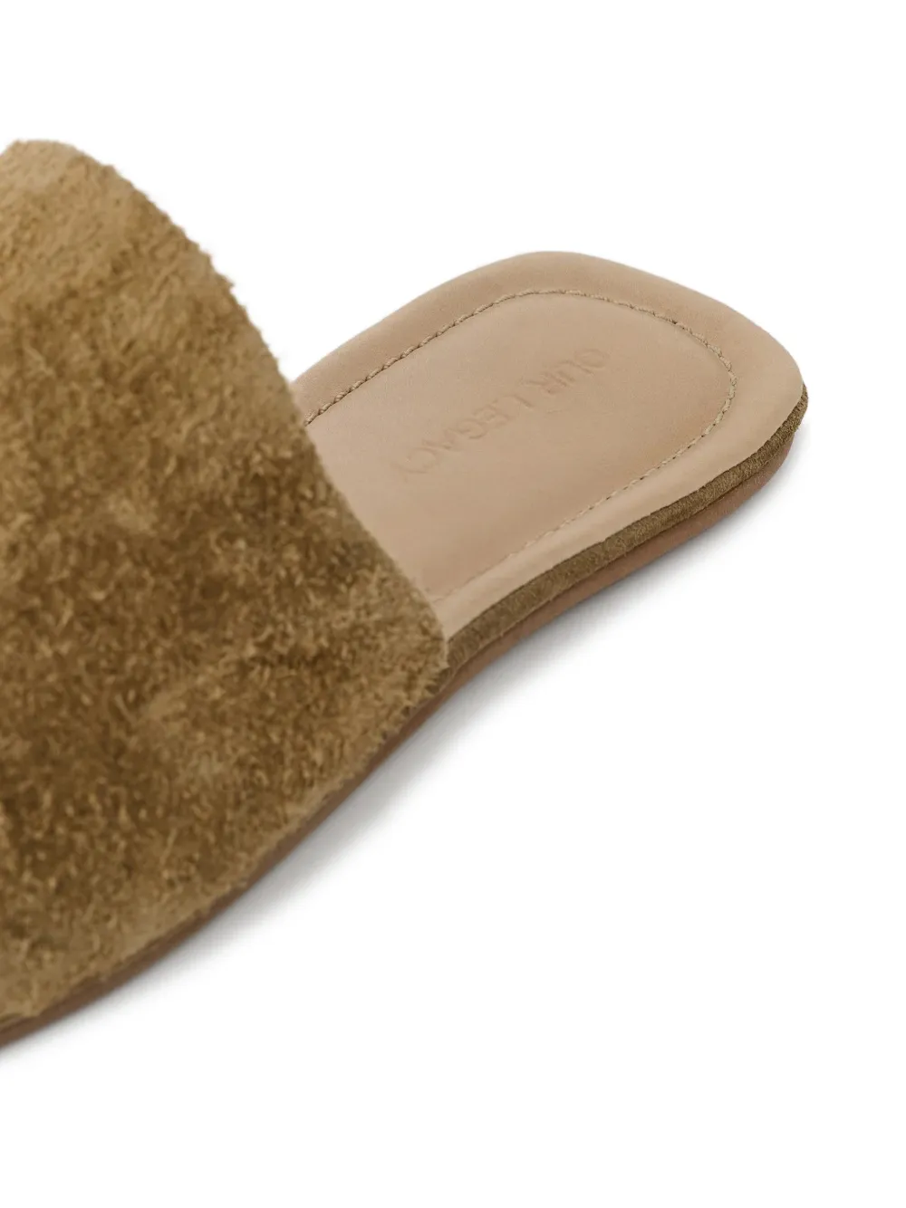  Our Legacy Speckled Suede Slippers - Neutrals 
