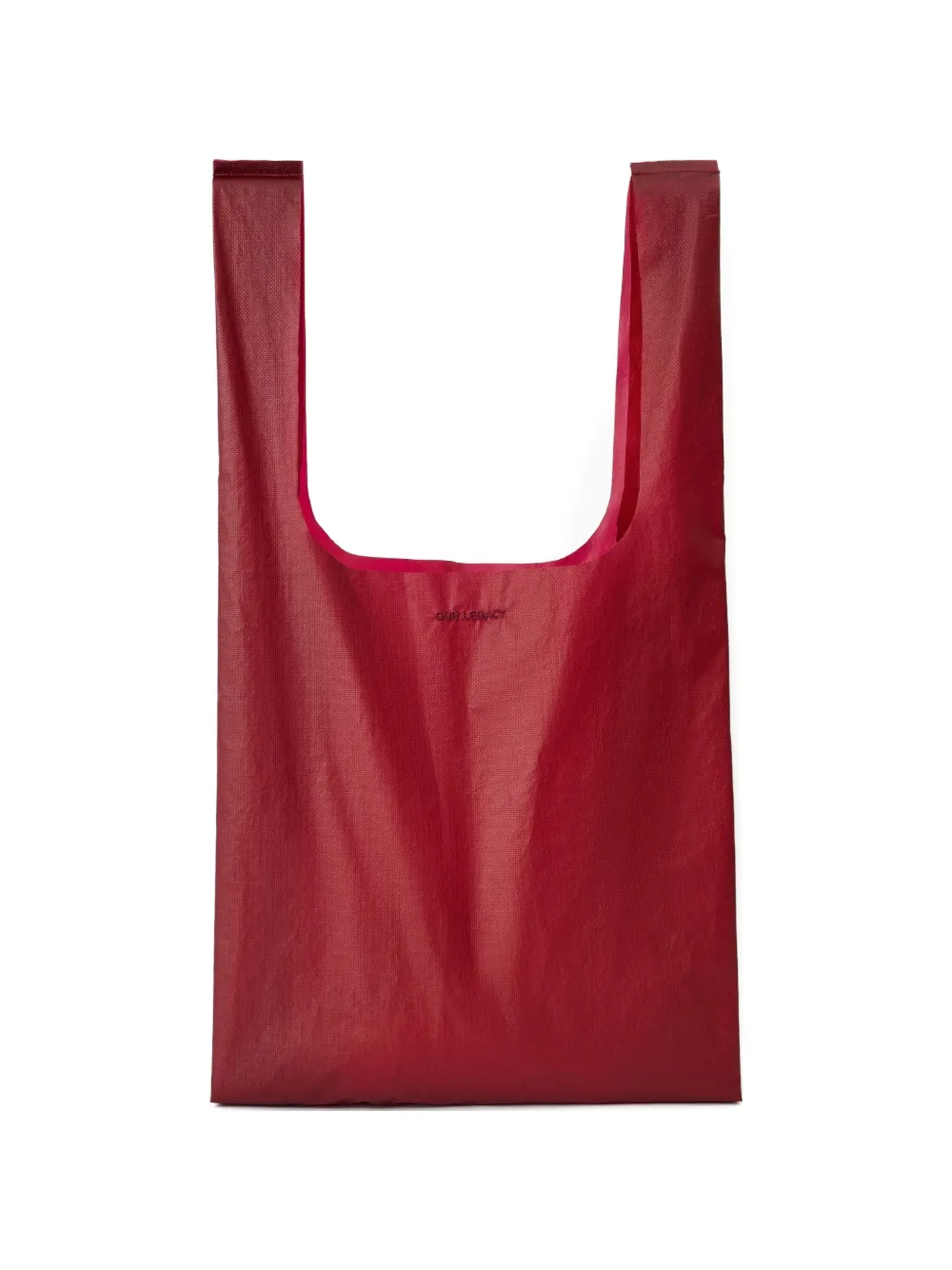 OUR LEGACY Carmine Nyloguard Grid shoulder bag - Rosso