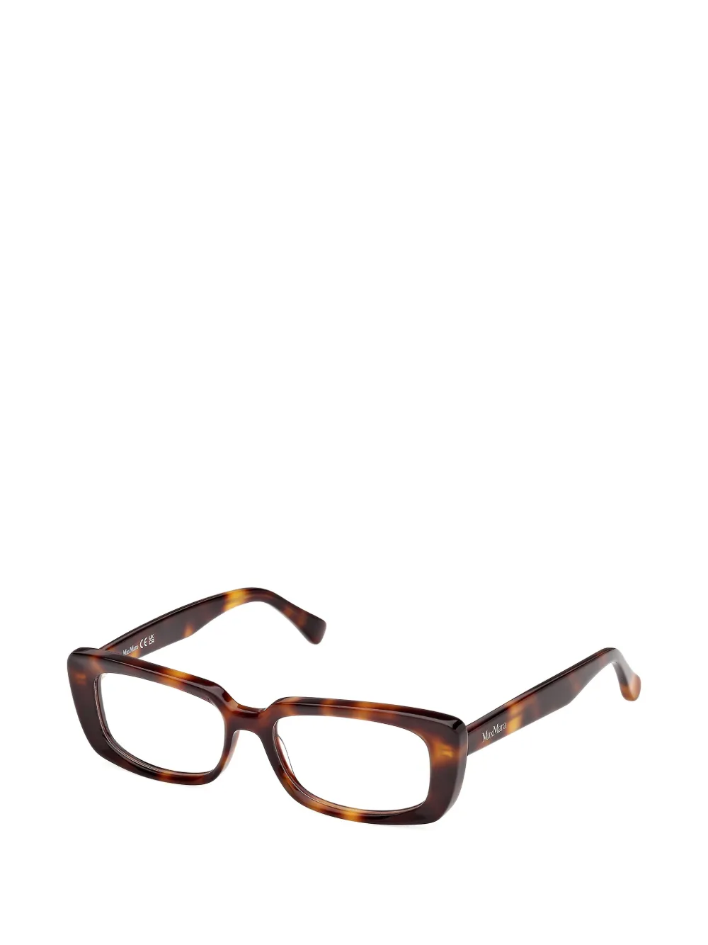  Max Mara Eyewear Rectangle-frame Glasses - Brown 