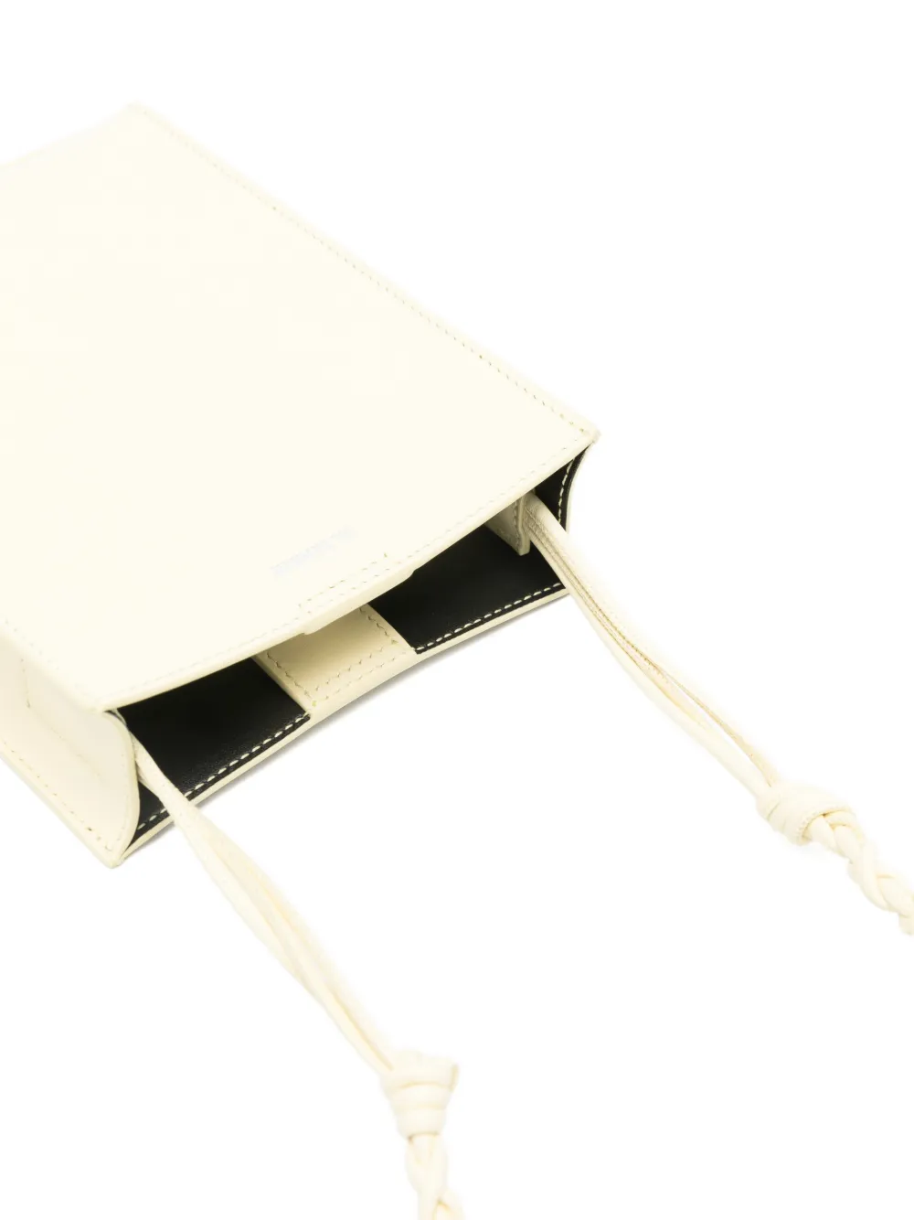 Jil Sander Tangle Fringe kleine crossbodytas Geel