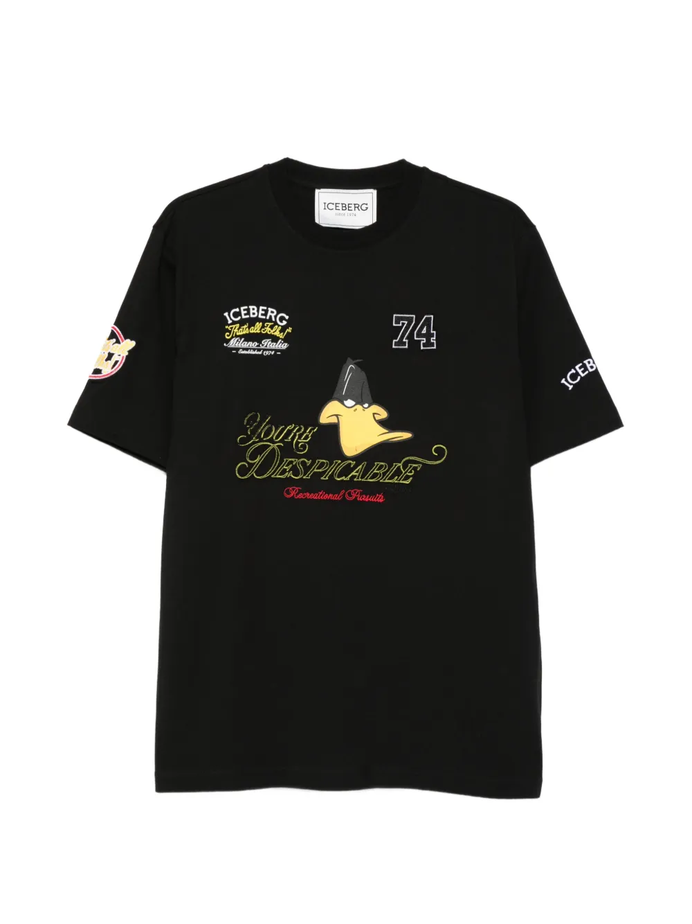 Iceberg crewneck graphic T-shirt - Nero