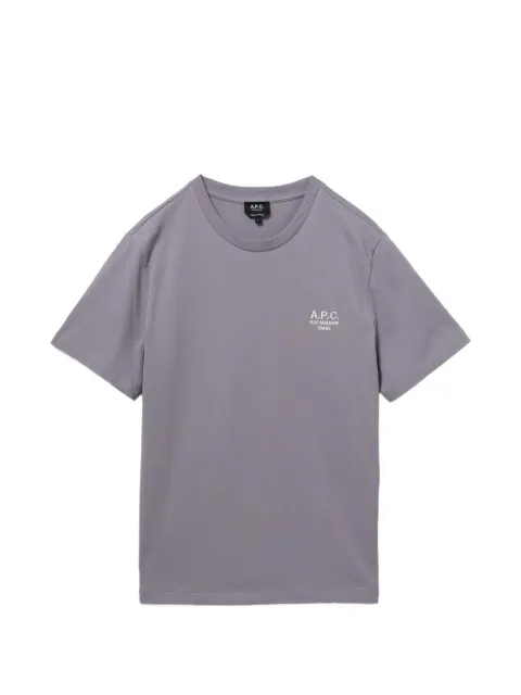 A.P.C. logo-embroidered round neck T-shirt